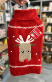 Happy Pet Reindeer dog Christmas jumper