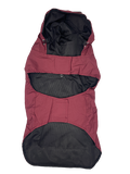 Burties Boutique Dog Rain Coat Burgundy
