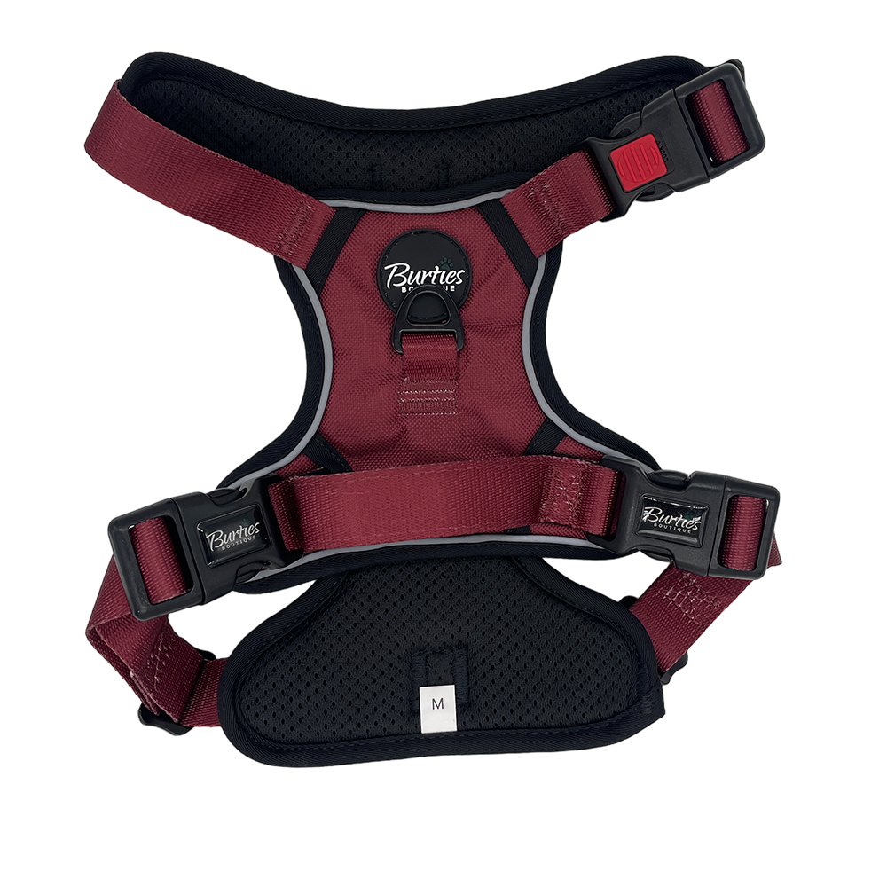 Burgundy Tough Dog Harness
