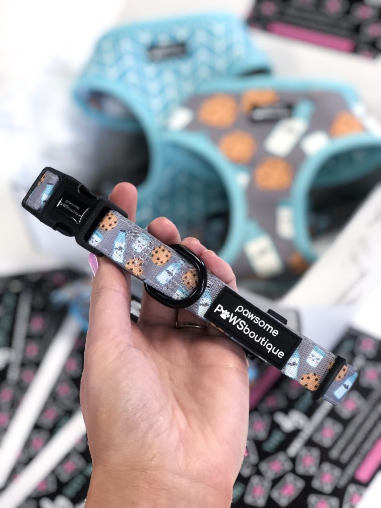 Pawsome Paws Boutique Dog Collar – Milk & Cookies