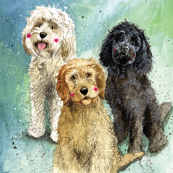 Cockapoos Dog Blank Card