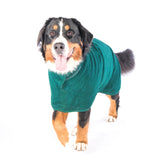 Ruff and Tumble Classic Dog Drying Coat - Bottle Green