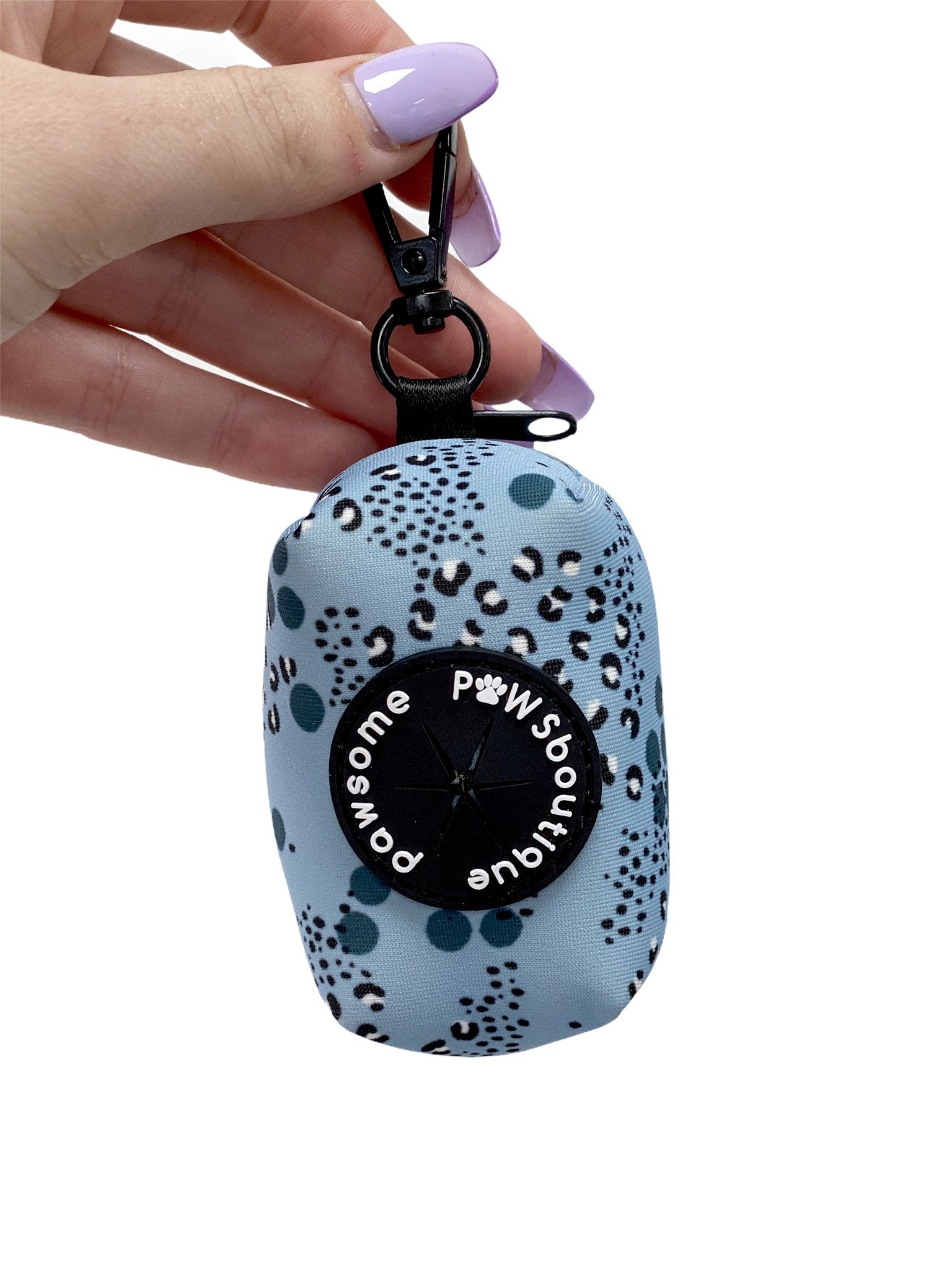 Pawsome Paws Boutique Poo Bag Holder – Arctic Leopard