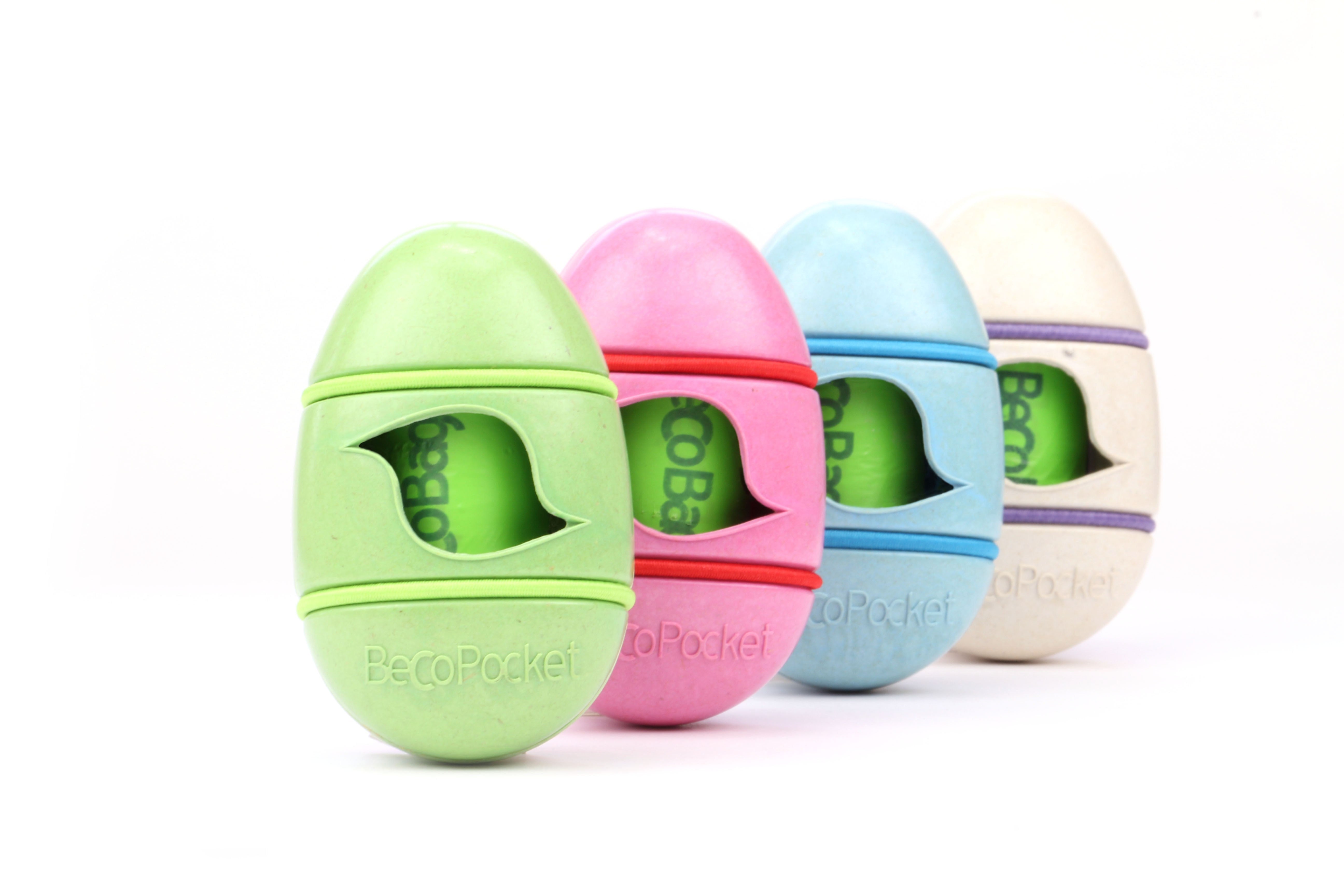 Beco Sustainable Bamboo Poop Bag Dispenser with 15 bags