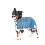 Ruff and Tumble Classic Dog Drying Coat - Sandringham Blue