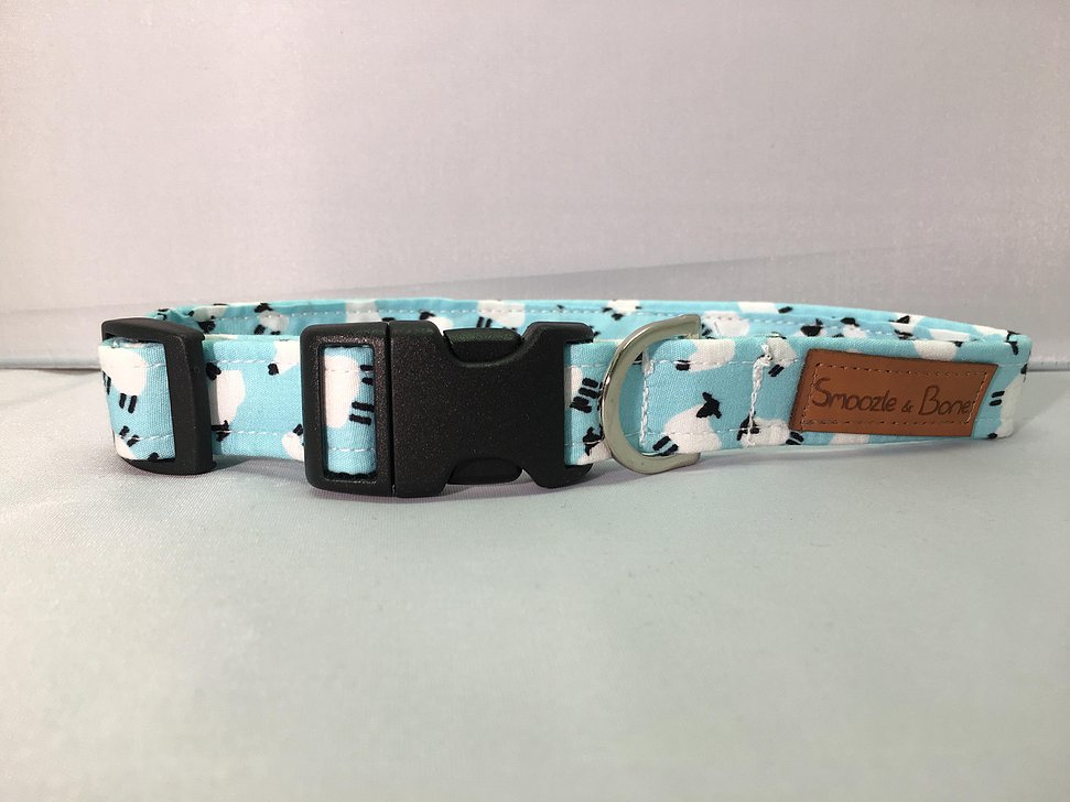 Smoozle & Bone Bo Peep Blue Dog Collar
