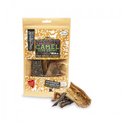 Green & Wild's Camel hide Dog Chews