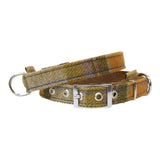 Earthbound Tweed Collection Dog Collar Orange Check
