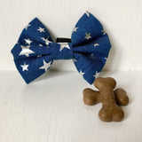 Charlie & Boo Denim Star Dog Bow Tie