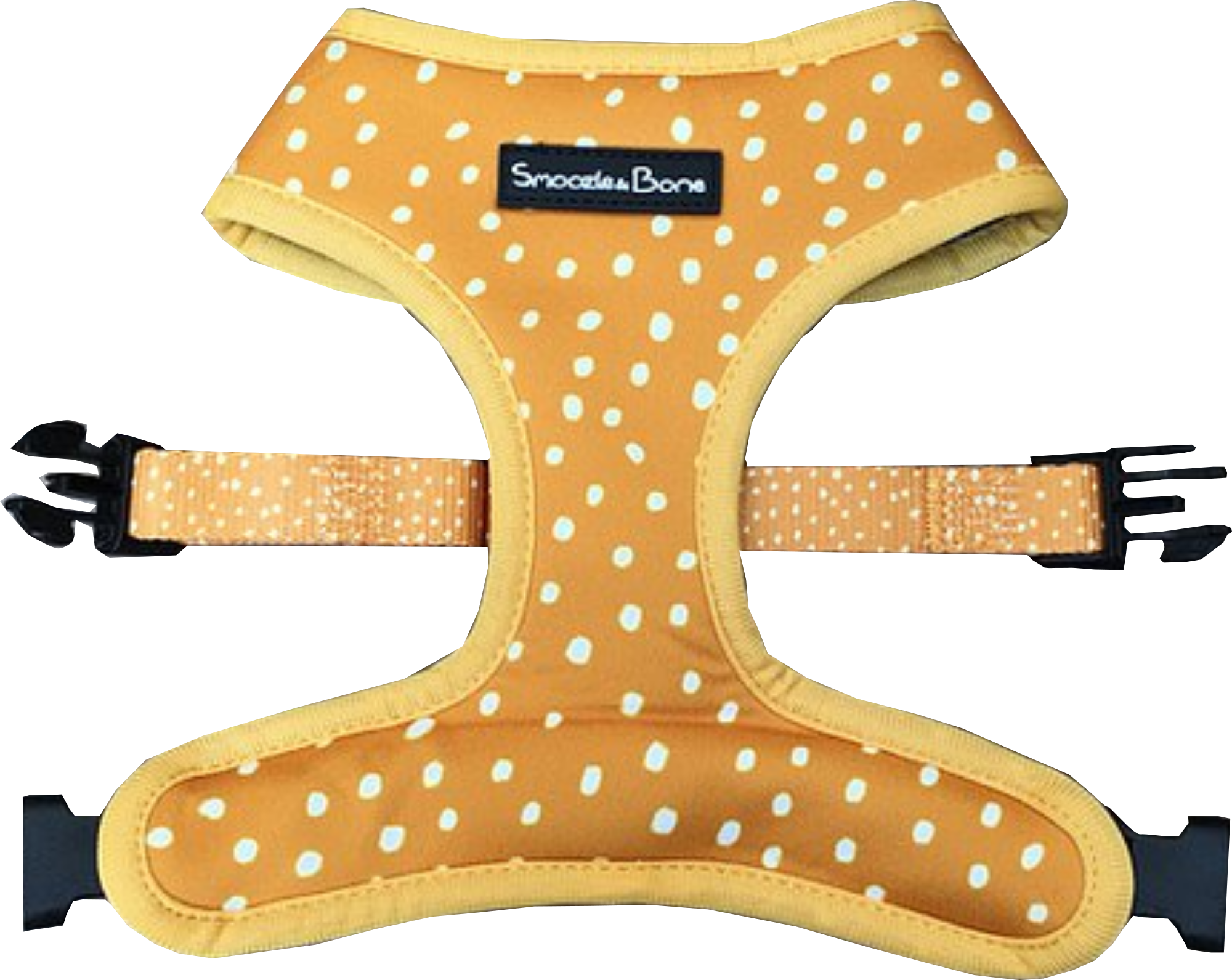 Smoozle & Bone Mustard Dotty/Toucan Reversible Harness