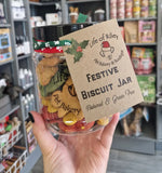 Life of Riley Festive Biscuit Dog Treat Jar