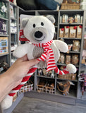 Christmas GoodBoy Hug Tug Polar Bear Dog Toy