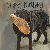 Slipper Dog Birthday Card