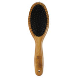 Bamboo Groom Oval Pin Dog Brush with Stainless Steel pins