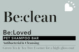 Be:Loved Be:Clean Antibacterial Natural Dog Shampoo Bar 100g