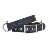 Earthbound Tweed Collection Dog Collar Navy